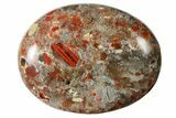 1.8" Polished Brecciated Red Jasper Pocket Stone  - Photo 2